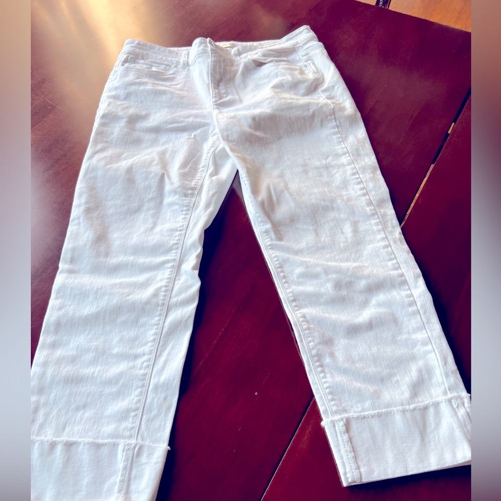 J. Jill White Ankle & Cropped Jeans